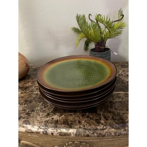 Tabletops Linen Hand Painted Hand Crafted dinner plates set of (6) new - Picture 2 of 4